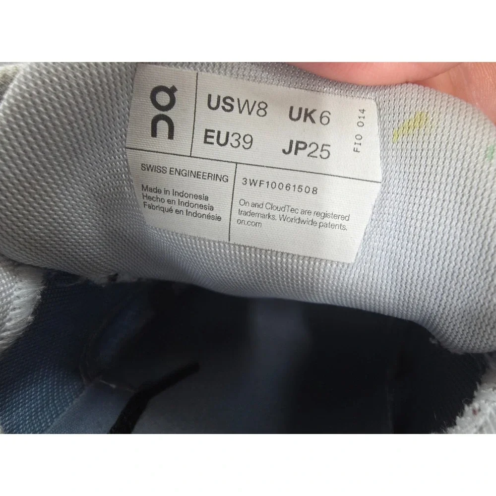 On Running Cloud 5 Running Shoes Womens 8 Blue Sneakers Trainers Athletic